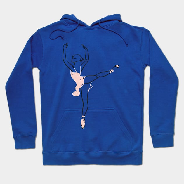 Ballerina Dancer Hoodie by Mako Design 